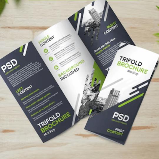 trifold business flyers