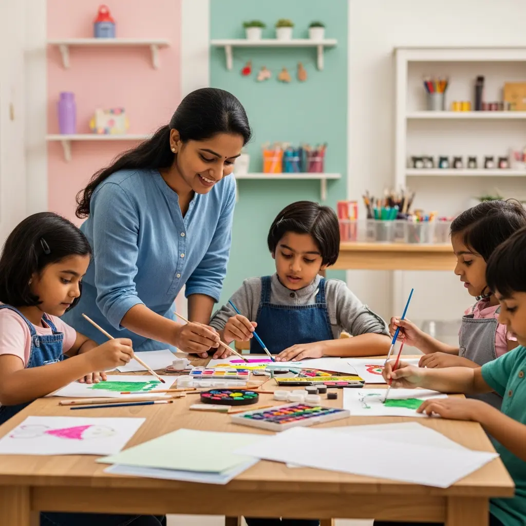 Guiding-by-Friendly-Art-Mentors-to-children-about-art-and-crafts.