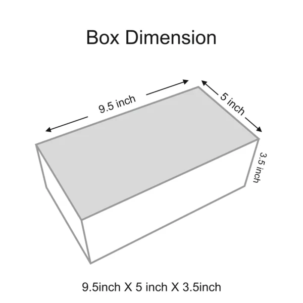 Premium Packaging Box With 2 Salsa Jars. Dimensions