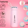 Nice Glass Inner Liner Water Bottle - LeakrProof, 400 ML