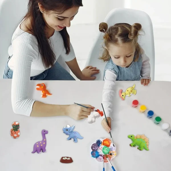 DIY Dinosaur Plaster Mould Casting Art Craft & Painting Activity Kit Set for Kids, Best Gift for Boys & Girls 6–12 Years