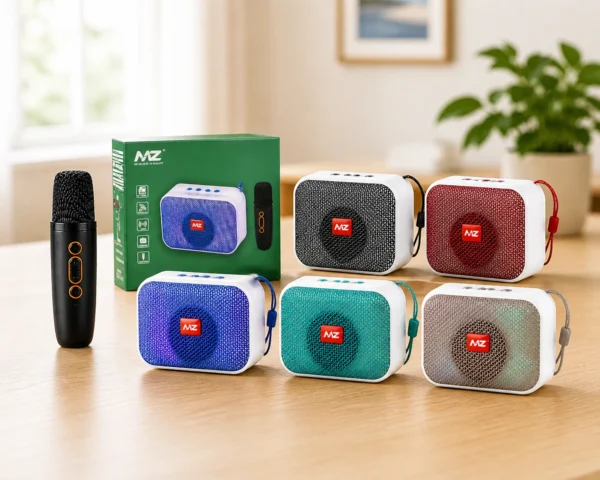 Multicolor-Pack-of-1-MZ-M412SP-Portable-Bluetooth-Karaoke-Speaker-with-Wireless-Mic