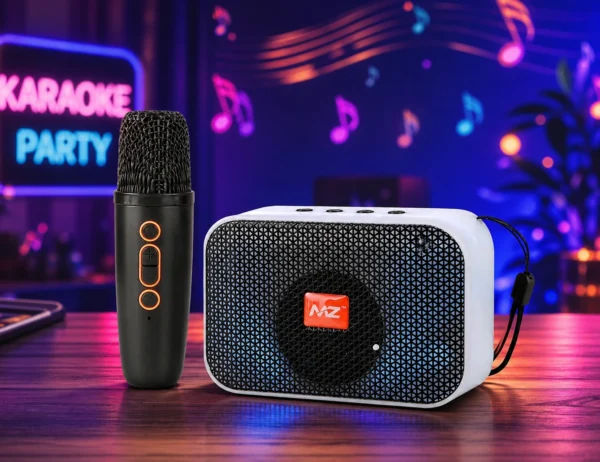 Multicolor-Pack-of-1-MZ-M412SP-Portable-Bluetooth-Karaoke-Speaker-with-Wireless-Mic