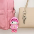 Pack of 2 Cute Cartoon Projection Face Change Key Chain Keyring for Bags, Car, Bike & Home Key Chain