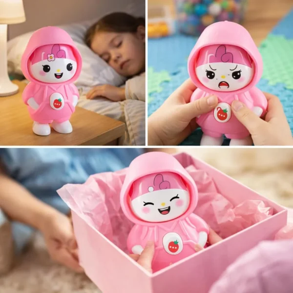 Pack of 2 Cute Cartoon Projection Face Change Key Chain Keyring for Bags, Car, Bike & Home Key Chain