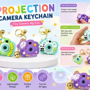 Pack of 2 Projection Camera Keychain