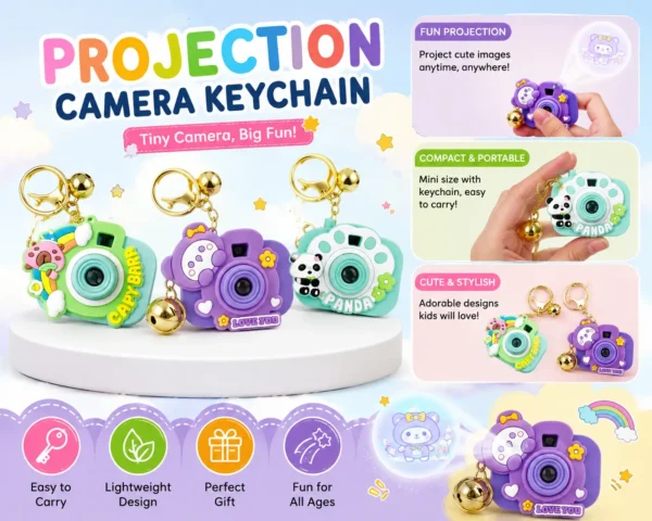 camera keychain.. Pack of 2 Projection Camera Keychain