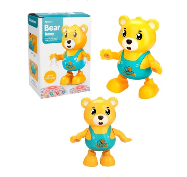 Electric Dancing Bear Toy with Music & Flashing Lights