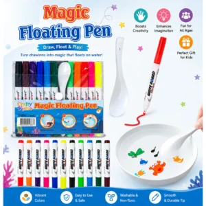 Pack of 1 Magic Floating Pen Set, Non-Toxic Ink Art Effect