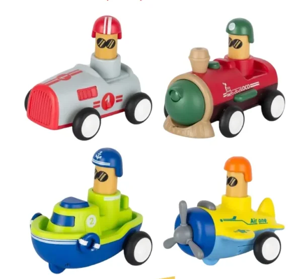 Mini Push & Go Vehicle Toy Set for Kids