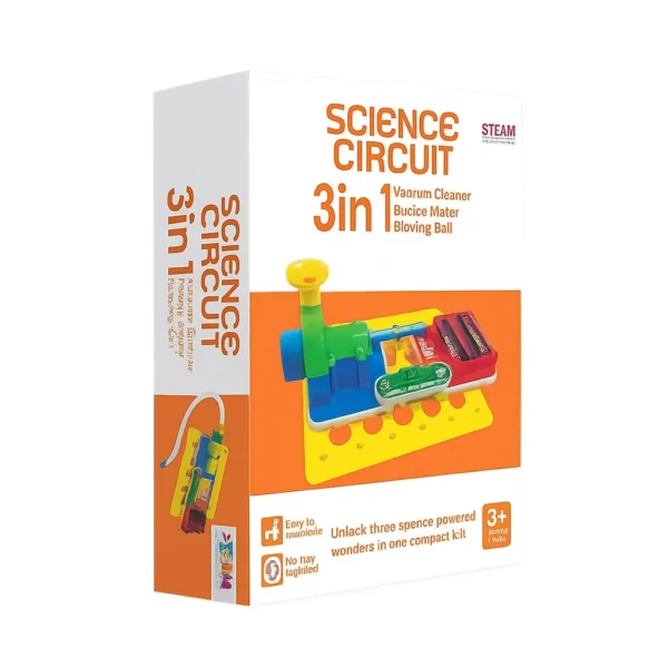 3-in-1 DIY Science Circuit Kit for Kids 8+ – Vacuum Cleaner, Bubble Maker & Blowing Ball 3-in-1 DIY Science Circuit Kit for Kids 8+ – Vacuum Cleaner, Bubble Maker & Blowing Ball