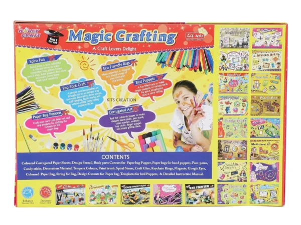 6-in-1 Magic Crafting DIY Kit for Kids 5+ – Creative Art & Craft Activity Set.. 6-in-1 Magic Crafting DIY Kit for Kids 5+ – Creative Art & Craft Activity Set