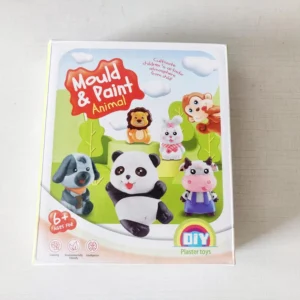 DIY Animal Mould & Paint Kit for Kids 6+ – Plaster Craft Set with 6 Animal Moulds