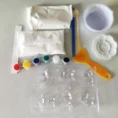 DIY Animal Mould & Paint Kit for Kids 6+ – Plaster Craft Set with 6 Animal Moulds