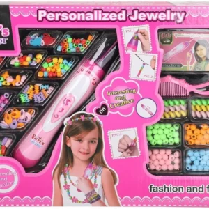 DIY Hair Braiding Kit for Kids – Hair Styling Tool with Beads, Comb & Accessories