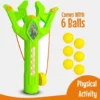Dinosaur Ball Launcher Toy for Kids 4+ – Slingshot-Style Launcher with 6 Soft Foam Balls