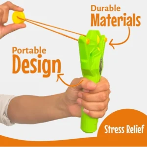 Dinosaur Ball Launcher Toy for Kids 4+ – Slingshot-Style Launcher with 6 Soft Foam Balls