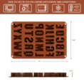 Large Alphabet Silicone Mould – Letter Mould for Cake, Chocolate, Crayons, Candles & Crafts
