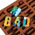 Large Alphabet Silicone Mould – Letter Mould for Cake, Chocolate, Crayons, Candles & Crafts