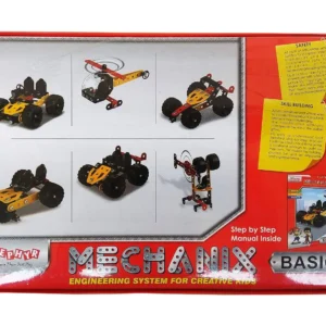 MECHANIX Basic Metal Construction Kit – 90-Piece STEM Building Set for Kids 7+.. MECHANIX Basic Metal Construction Kit – 90-Piece STEM Building Set for Kids 7+