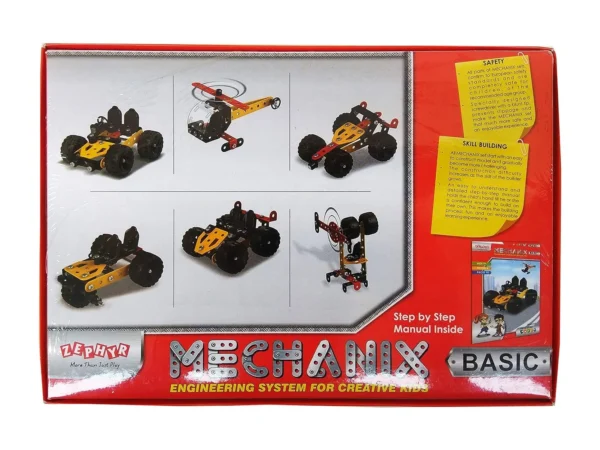 MECHANIX Basic Metal Construction Kit – 90-Piece STEM Building Set for Kids 7+.. MECHANIX Basic Metal Construction Kit – 90-Piece STEM Building Set for Kids 7+