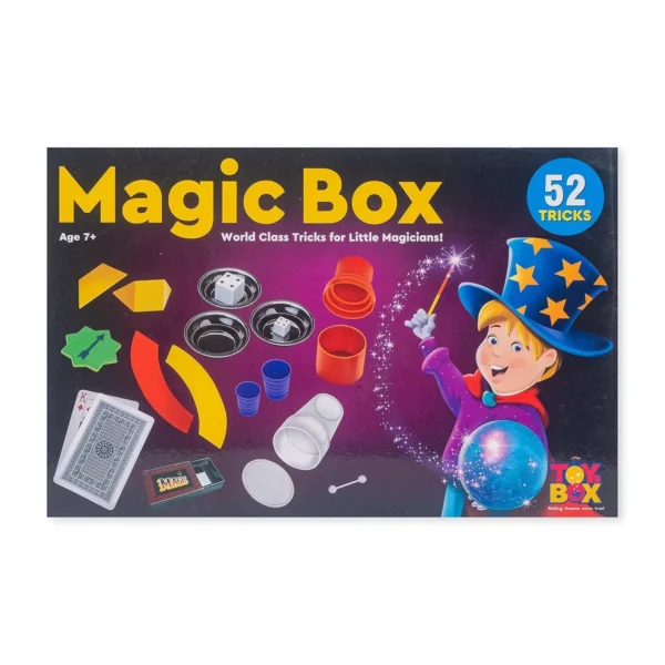 Magic Box 52 Tricks for Kids – DIY Magic Trick Set with Instruction Manual Magic Box 52 Tricks for Kids – DIY Magic Trick Set with Instruction Manual