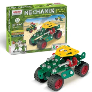 Mechanix Battle Station STEM Construction Kit – 95-Piece Metal Building Set for Kids 7+