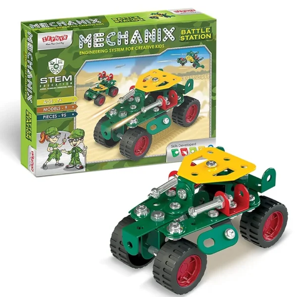 Mechanix Battle Station STEM Construction Kit – 95-Piece Metal Building Set for Kids 7+ Mechanix Battle Station STEM Construction Kit – 95-Piece Metal Building Set for Kids 7+