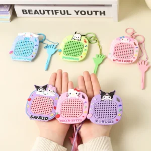 Mini Magnetic Doodle Pad Keychain Toy for Kids – Steel Ball Drawing Board