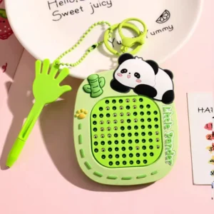 Mini Magnetic Doodle Pad Keychain Toy for Kids – Steel Ball Drawing Board