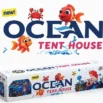 Ocean Play Tent for Kids 3+ – Pop-Up Underwater Mermaid & Fish Theme Tent with Mesh Windows