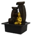 Waterfall Fountain with LED Lights – Indoor & Outdoor Decorative Tabletop Showpiece