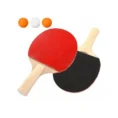 Wooden Table Tennis Racket Set – Multicolour Ping Pong Bats for Beginners